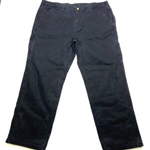 Brahma Carpenter Pants Mens 42 X 32 Black Cotton Hammer Loop Zip Fly Pockets